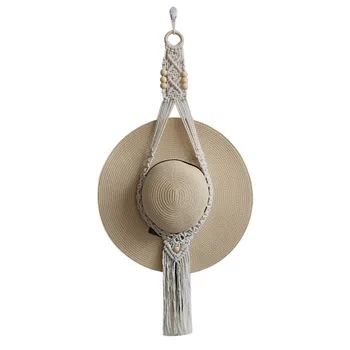 Настенная вешалка для шляп ручной работы в стиле бохо, современный ковбойский женский шляпный держатель для настенного показа шляп JS22