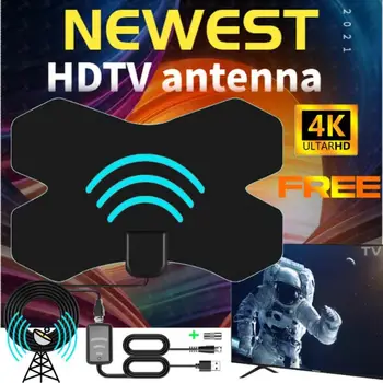 Внутренняя 3000 Миль X HDTV Антенна 4K Цифровая Антенна Телевизионный Антенный приемник С Усилителем DVB-T2 ISDB-T ATSC Спутниковая антенна VHF/UHF