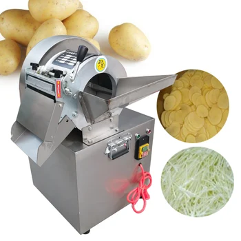 Электрическая Машина для измельчения картофеля, Многофункциональная Автоматическая Машина для резки овощей, Коммерческая Машина для нарезки Моркови и имбиря