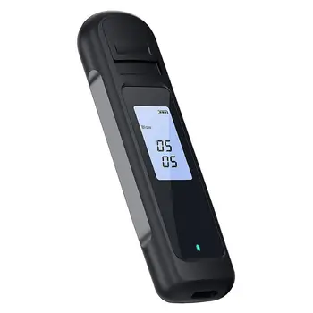 Новый Портативный Алкотестер Бесконтактный Тестер Дыхания Высокочувствительный И Точный Тестер С Цифровым экраном USB Перезаряжаемый