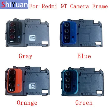 Стекло Объектива задней камеры Заднего Вида с Держателем Металлической рамки Для Xiaomi Redmi 9T Замена Запасных Частей Для ремонта