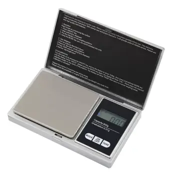 Мини-цифровые весы 100//500 г, 0,01/0,1 г, Высокоточные карманные весы с подсветкой для измерения веса ювелирных изделий в граммах
