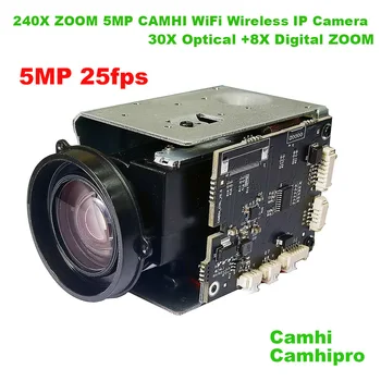 Camhi CamHipro Беспроводной WiFi 5MP 240X ЗУМ Гуманоид SONY IMX 335 IP Камера DV Рекордер Поддержка SD Микрофона Динамика