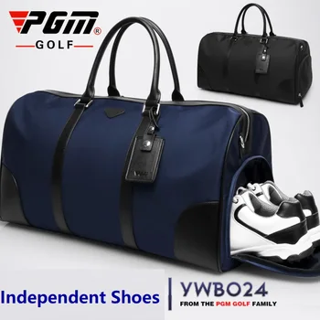 Сумка для одежды для гольфа Pgm 2 В 1, Мужские нейлоновые сумки, Большая емкость, ультралегкая сумка для обуви для гольфа, Портативная двухслойная сумка