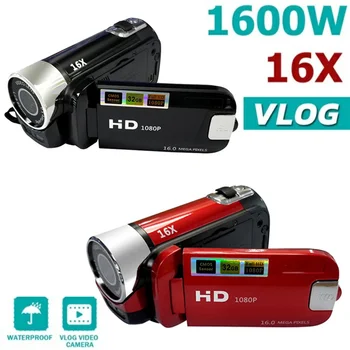Камера видеоблога 1080P Full HD 16 миллионов Пикселей Видеокамера DV Цифровая видеокамера с 16-кратным цифровым зумом Поддержка камеры для ночной съемки