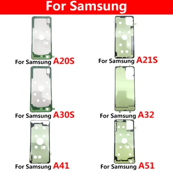 Клейкая Наклейка из 2 предметов, Задняя Крышка Батарейного отсека, Клейкая лента Для Samsung A20S A21S A30S A41 A51 A71 A32 A52 A72, Водонепроницаемый Клей