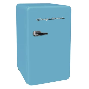 Холодильник 3,2 куб. футов Компактный холодильник EFR372 в стиле ретро с одной дверью, синий