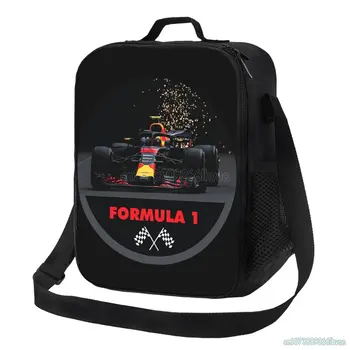 Гоночная изолированная сумка для ланча F1, Многоразовый Водонепроницаемый Термальный Оксфордский ланч-бокс с переносной сумкой для Бенто на одно плечо