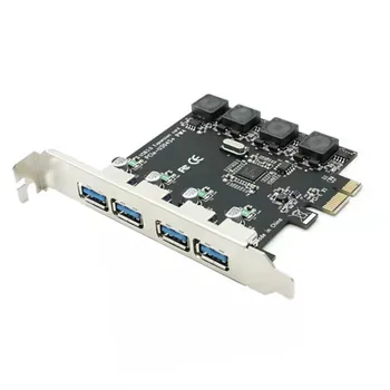 UTHAI 4-портовая карта расширения USB 3.0 PCI-e PCI Express PCIe USB 3.0 Концентратор Адаптер 4-портовый USB 3.0 PCI E PCIe Express 1x