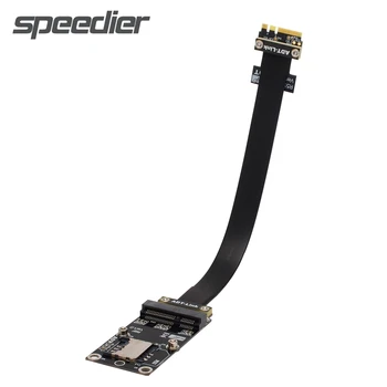 ADT Mini-PCIe mPCIe к M.2 WIFI ключ A.E. Удлинитель беспроводной сетевой платы PCIe 3,0x1 Полноскоростной удлинитель материнской платы ПК