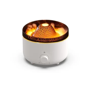 360 мл Диффузор ароматического масла с вулканическим пламенем, USB-увлажнитель воздуха, ультразвуковой Портативный распылитель дыма в виде Медузы для спальни, автомобиля