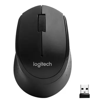 Беспроводная мышь Logitech M330 Бесшумная мышь 1000 точек на дюйм Бесшумная оптическая мышь 2,4 ГГц с USB-приемником Мыши для офиса с домашним ПК