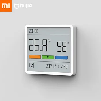 Xiaomi Youpin Цифровой ЖК-дисплей, удобный датчик температуры в помещении, измеритель влажности, часы, термометр, гигрометр, Датчик TH1