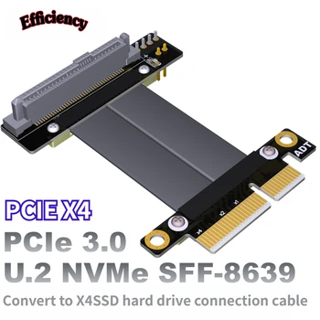 U.2 Интерфейс U2 для PCI-E 3.0 X4 SFF-8639 Плата адаптера PCIe Расширенный кабель для передачи данных Intel U.2 SSD для PCIEX4 Gen3 32G/bps