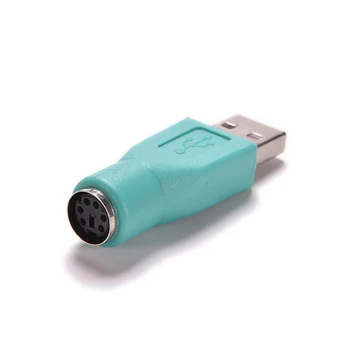 1шт Штекер USB для PS2 для PS2 Женский Кабельный адаптер Конвертер для Компьютеров Портативных ПК Клавиатура мыши