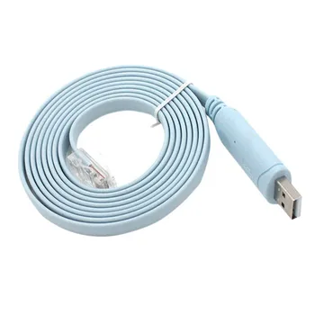 1,8 М USB к RJ45, USB к RS232, последовательный кабель-адаптер RJ45 CAT5 для консоли, кабель-адаптер для маршрутизаторов Cisco