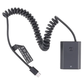 Адаптер для манекена FOTGA NP-FZ100 + кабель Type C для Sony A9 A9R A9S A7R3 A7M3 A7S3 A7III A7R4 A7M4 A6600 A7C FX3