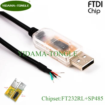 Чип FTDI кабель usb-RS485 со светодиодами TX/ RX длиной 6 футов до конца провода адаптер USB-RS485-WE совместимый кабель-адаптер rs485 с драйвером