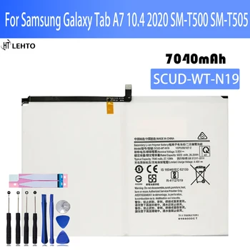 Аккумулятор SCUD-WT-N19 для Samsung Galaxy Tab A7 10,4 (2020) SM-T500 SM-T505 T505N Оригинальная замена Емкости для ремонта Планшета