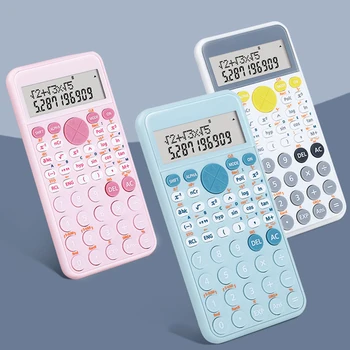 Цифровой научный калькулятор, 240 функций, математический 10-значный 2-строчный ЖК-дисплей для студентов, школьных студентов, офисных работников
