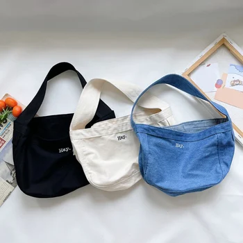 Сумки для девочек, модные сумки на одно плечо для малышей, осенняя сумка-Мессенджер из чистого хлопка, детские сумки через плечо для мальчиков и девочек