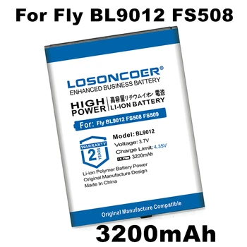 LOSONCOER 3200 мАч BL9012 Сменный Аккумулятор для телефона Fly BL9012 FS508 Cirrus6 FS509 Nimbus 9 Аккумулятор для смартфона